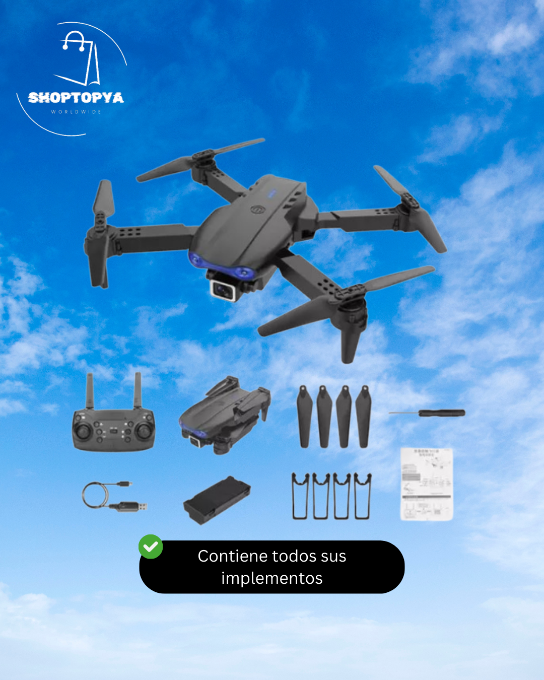 ✈️FlyDrone - [Drone con cámara HD 4K]  - 50% OFF🔥- ¡consígue el tuyo con envío gratis!🚚