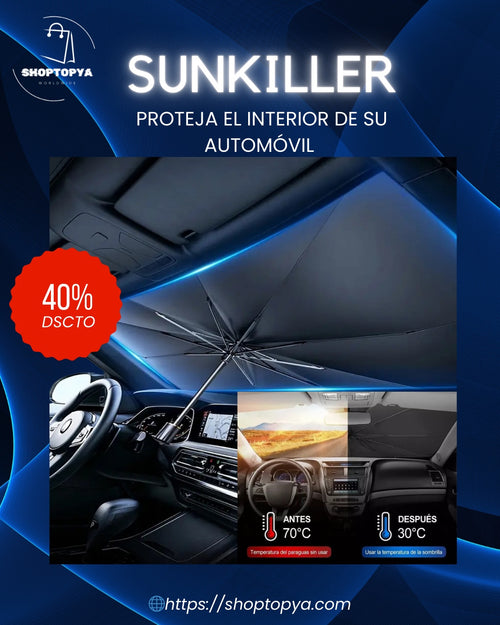 ☀️SunKiller☀️ - [Parasol protector para vehículos] - Envío gratis a todo Chile🚚 - Paga al recibir🏡